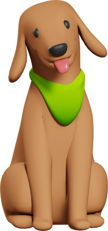 3D Cute Dog